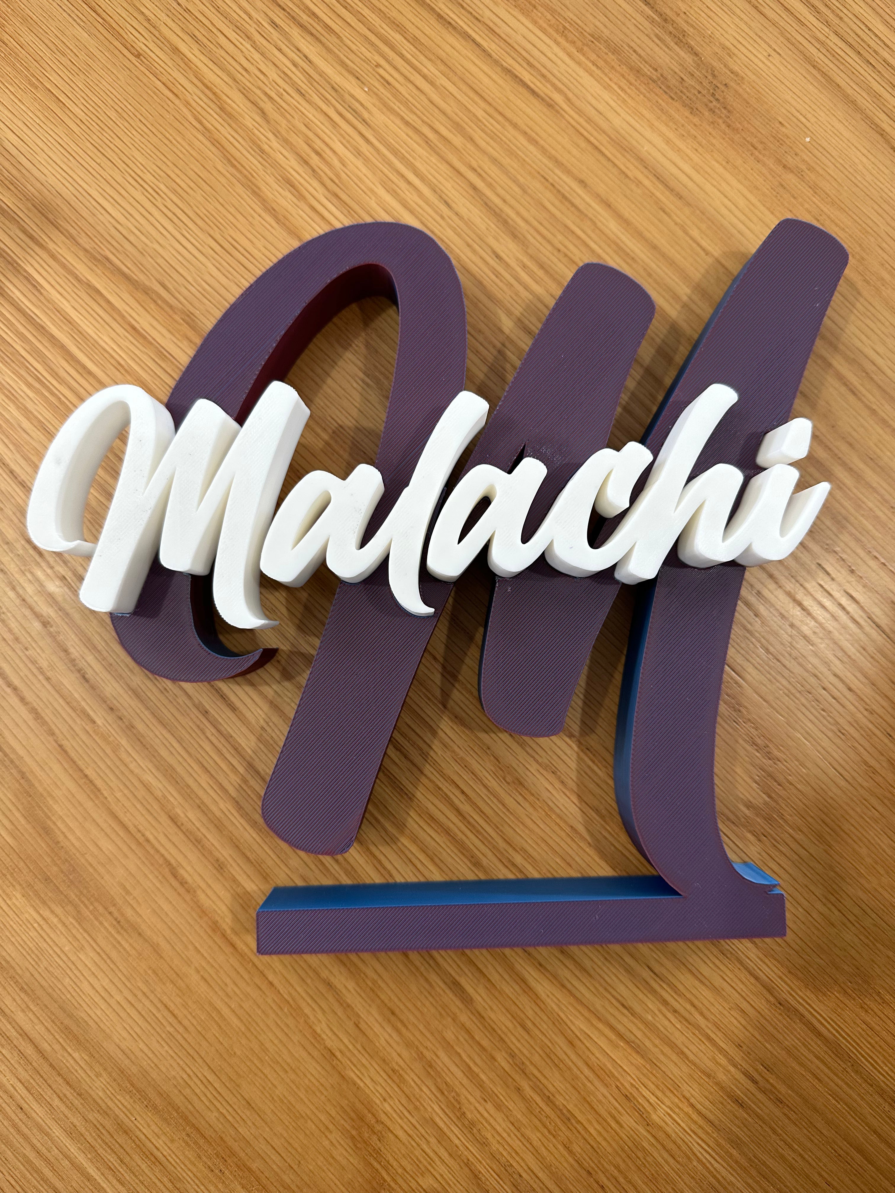 3D Printed Name