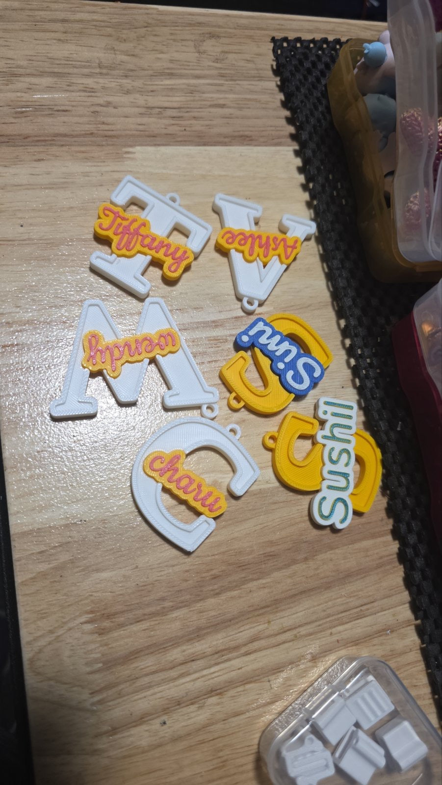 Name keychains